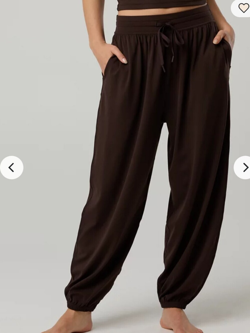 Aerie Real Me Baggy Jogger Deep Earth/Brown Size Small